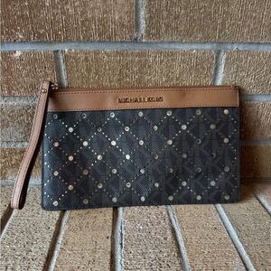 Michael Kors Brown Wristlet